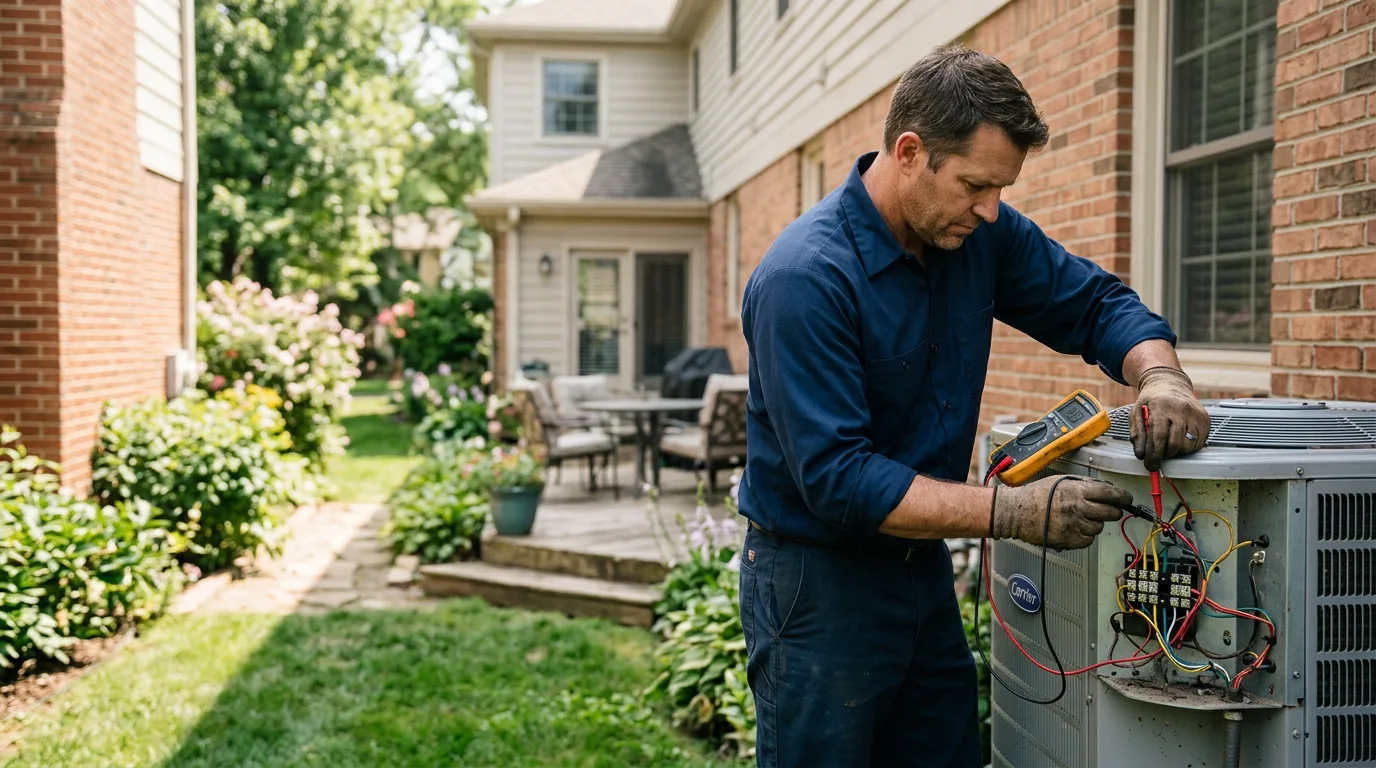 HVAC technician working near Auburn, ME